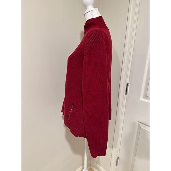 EDDIE BAUER Women's Size XL Full Zip Knit Sweater Jacket Pockets - Picture 4 of 11